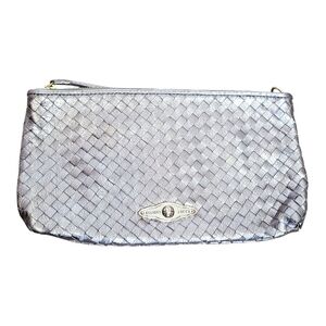 Elliott Lucca Metallic Woven Clutch